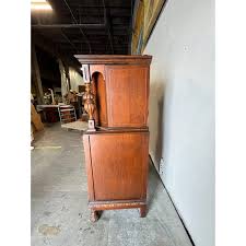 Antique Jacobean Tiger Oak Hutch | Chairish