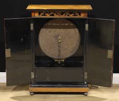 A 19th century walnut symphonion, the vertical movement ...