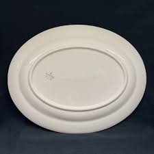 VTG Homer Laughlin Oval Platter 13.5” Red Leaf Leaves Border USA Ceramic A43N6 | eBay