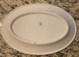 Vintage O.P. CO Syracuse China 11.5” Oval Serving Platter Blue Floral Pattern | eBay