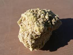 SULPHUR SULFUR Collected at Devil's Kitchen, Coso Junction ...