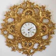 1960s Vintage SYROCO Gold Resin 8-day Windup Rococo & Brass Wall Clock. USA. - Etsy