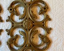 Vintage Gold Set of 2 Plaques Art Home Wall Decor Vintage 70s Large Plastic Hollywood Glamour - Etsy