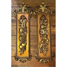 Pair of Syroco Wall Plaques 20x6 each Great... | Depop