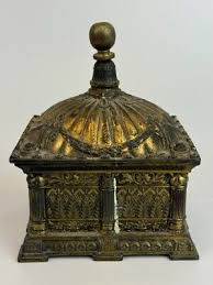 Vintage Brass Miniature Historical Building * Temple ...