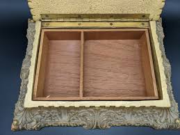 Syroco Wood Cigar Tobacco Jewelry Dresser Box Ornate Vintage ...