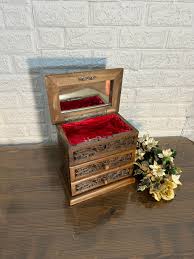 Chest ,gem and Jewelry Box Handmade Handcarving - Etsy