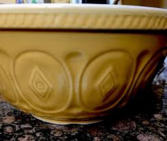 Mixing Bowl Mustard Gold Yellow, Size 11" ( 12" With Handles ...