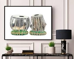 Tabla | Watercolor Digital Printable Art | Indian Classical Music | Indian Art | Hindustani - Etsy
