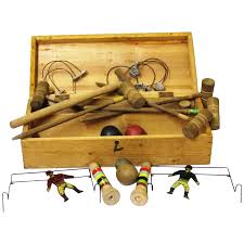 Interesting Boxed Set of Table Croquet, Vintage. For Sale at ...