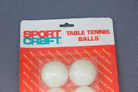 VINTAGE SPORTCRAFT ENGLAND 6 TABLE TENNIS BALLS | eBay