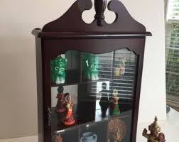 Buy Vtg Wall Cabinet Glass Door and Mirrors- Table Top Cabinet 22"x13.5"x4" / Wall Decor Glass Mirror Cabinet Online in India - Etsy
