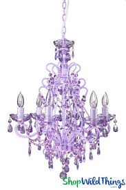 Lavender Purple Beaded Chandelier Boho|ShopWildThings.com