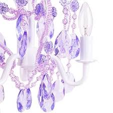 Amazon.com: Tadpoles Mini 3-Bulb Vintage Chandelier - Pink ...