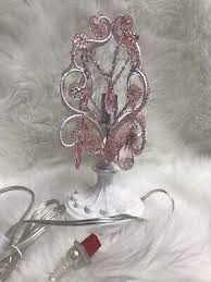 Tadpoles Modern PINK Chandelier Lamp Nightstand | eBay