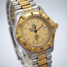 Tag Heuer Professional Diver Gold Mens Watch with Date 35mm ...