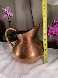 Vintage De Klerk Original Copper Pitcher Carafe Jug Pot Planter GORGEOUS Rare | eBay