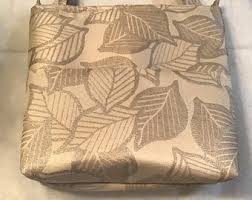 Large Tan Embossed Leave Purse, Embossed Print Purse, Beige ...