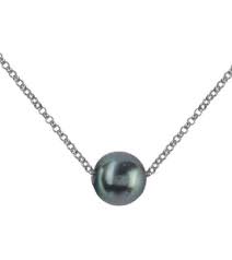 Floating Tahitian Pearl Necklace - Sterling Silver – Martin & MacArthur