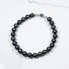 Black Akoya Pearl Bracelet for Women 6-9mm AAAA Graded ...