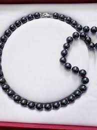 925 Sterling Silver Hand Knotted Black Pearl Necklace | eBay