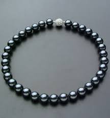 Fashion 10mm Black South Sea Shell Pearl Magnetic Clasp ...
