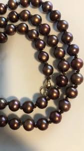 Buy Genuine Chocolate Brown Pearl Necklace by Jama Studio, Brown Pearl Necklace, Chocolate Brown Pearl Jewelry, Anniversary Gift Online in India - Etsy