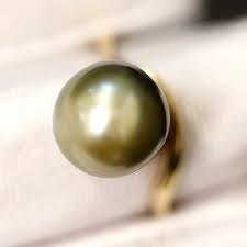 20.97 CTS Tahitian Black Pearl 9ct GOLD RING