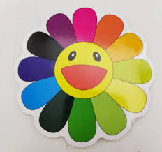 Rainbow Takashi Murakami Smiley Flower Waterproof Logo Decal ...