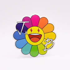 J Balvin Flower Murakami Sticker - Etsy