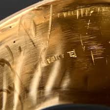 13.2g 18k Diamond Cigar Band Yellow Gold Ring Size 8.5 | eBay