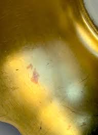 Vintage Pickard Art Deco Ring Dish: 24K Gold Etched ...