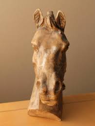 Monumental Horse Sculpture Equestrian Decor 1960s Lifelike ...