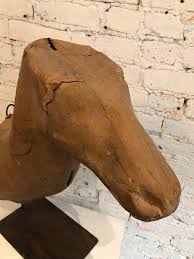 Early 20th Century Taxidermy Mold Horse Head | Chairish