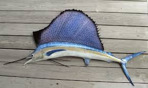 Sailfish 77L inch half mount fiberglass fish replica - The ...