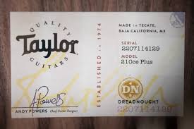 Taylor 210ce Plus Dreadnought Acoustic/Electric Guitar with ...