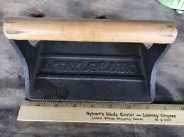 Vintage Bacon Press Taylor & NG, wooden Handle, Pig and ...