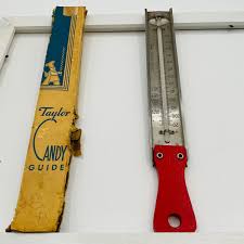 Vintage 1950's Taylor Candy Guide Thermometer Red Handle in ...