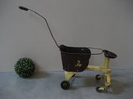 Antique Turner TOY Company Metal Stroller Dolls Teddy Bears Plants ONLY Wooden Wheels Wooden Turned Handle Puppy Dog Decals Chippy Paint - Etsy Ireland