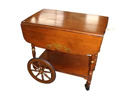 Sold at Auction: Vintage Hitchcock stenciled tea cart with drop sides