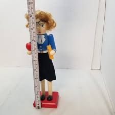School Teacher Nutcracker, Wooden Collectible, Educational ...