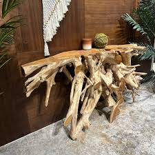 Hadley Teak Root Console – AVRS FURNITURE