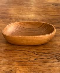 Vintage 1960s Handcarved Teak Bowl - Etsy