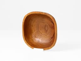 Vintage Teak Wood Bowl: Danish Mid Century Modern Serving ...