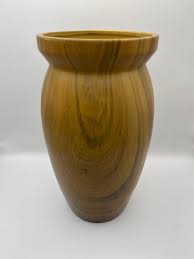 Vintage Ceramic Vase With Woodgrain Pattern by “b + B” 9” H ...