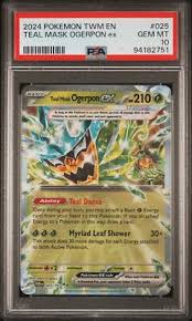 2024 POKEMON TWM EN-TWILIGHT MASQUERADE #025 TEAL MASK OGERPON EX PSA 10 | eBay