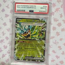 Teal Mask Ogerpon EX GEM MINT PSA 10 | Depop