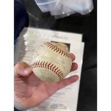 Mickey Mantle Inscribed Signed Ball To MVP Yankees son JSA ...