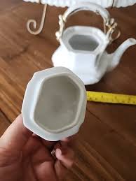 5.3/4" Antique Paris White Porcelain Children Size Teapot ...