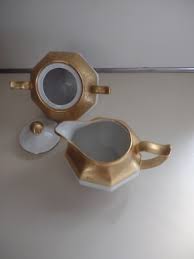 Vintage Z.S. & CO Bavaria Creamer And Sugar Bowl White Gold ...